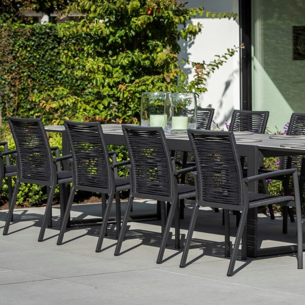 Sevilla dining rope charcoal