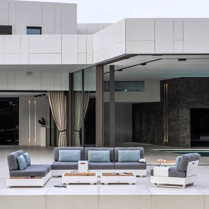 Ensemble de salon Bari | Teck dans le jardin
