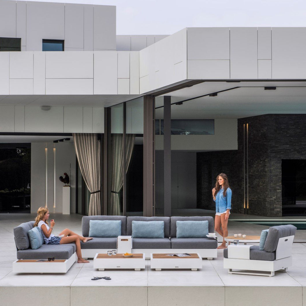 Ensemble de salon Bari | Teck dans le jardin