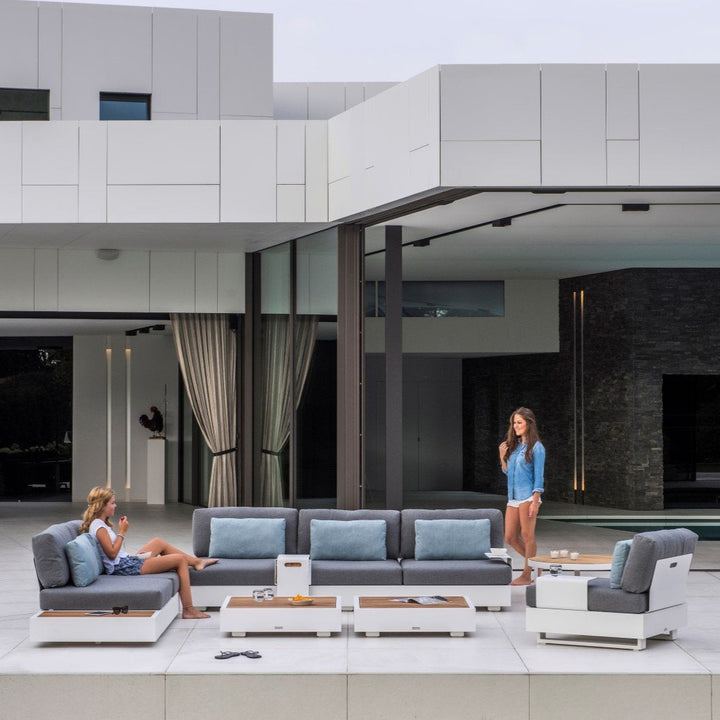 Ensemble de salon Bari | Teck dans le jardin