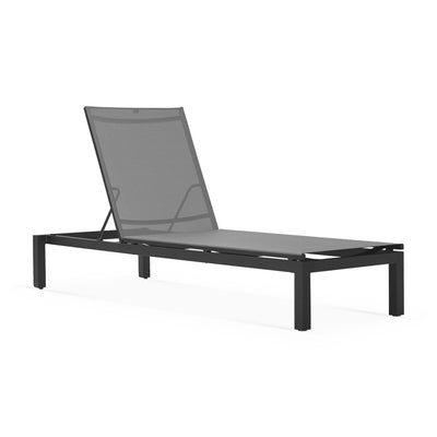 Cadzand Lounger Charcoal | Silver grey