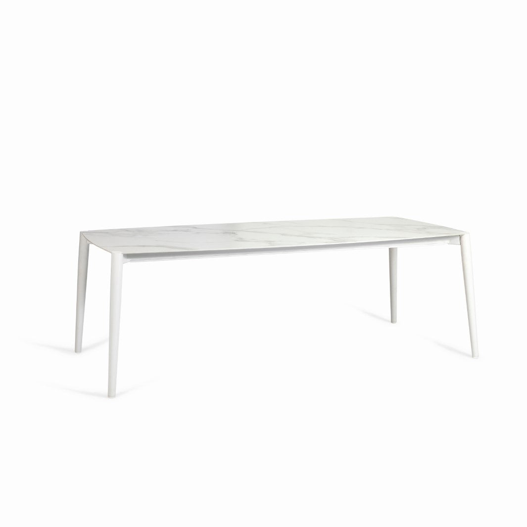 Icon table ceramic white matte 226x104