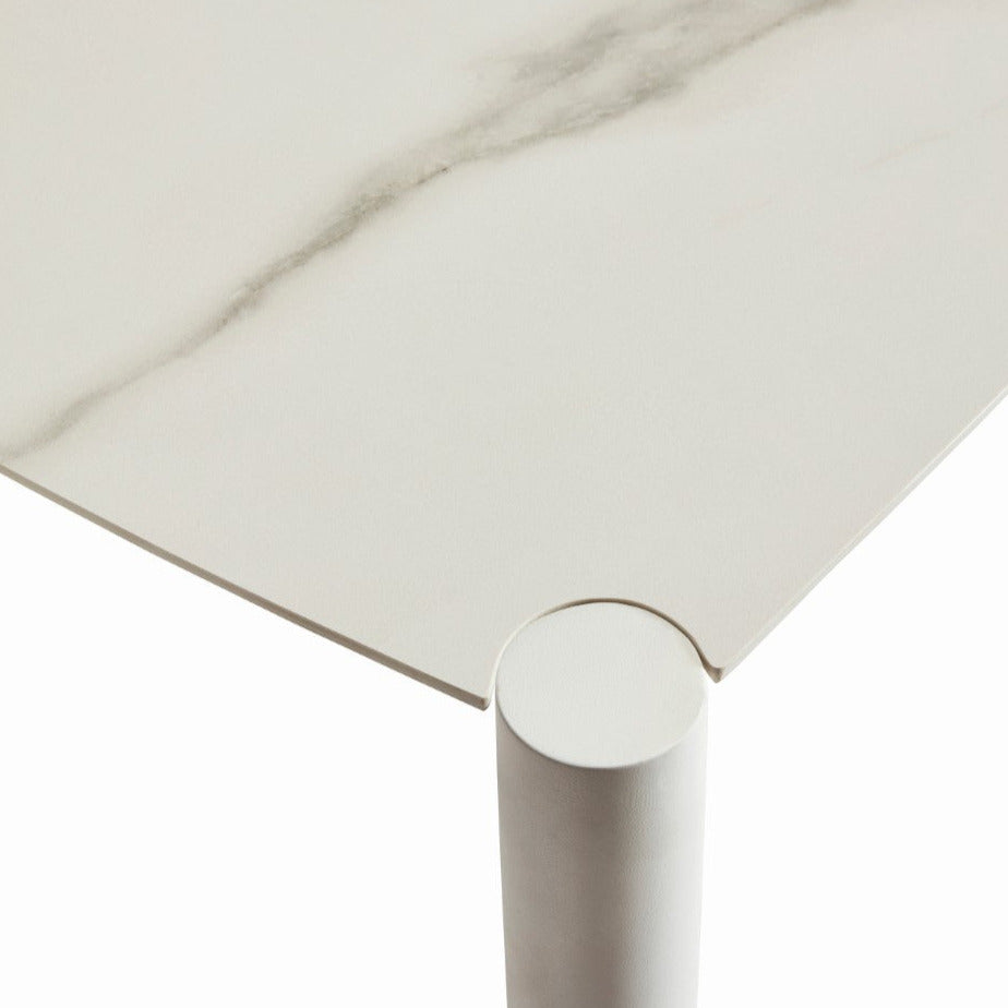 Table Icon céramique blanc mat 164X96 