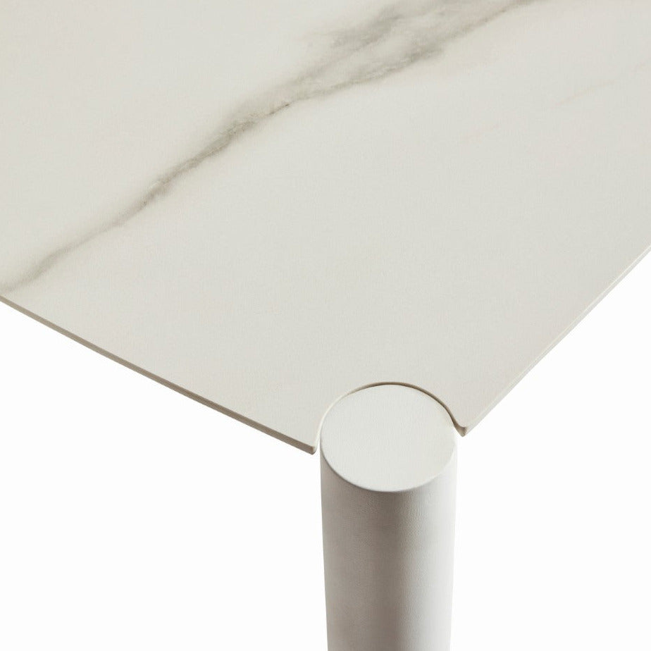 Icon table ceramic white matt 226x104 