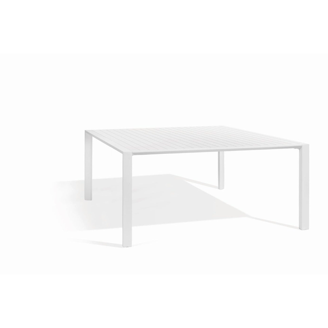 Table Metris blanc mat 160x160 