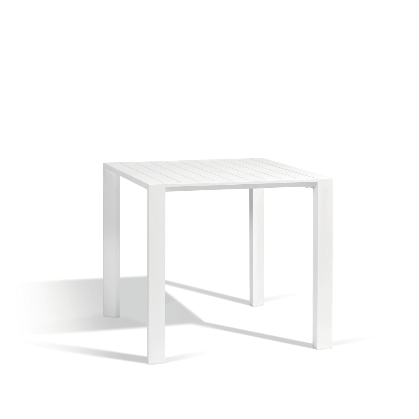 Table Metris blanc mat 80x80 