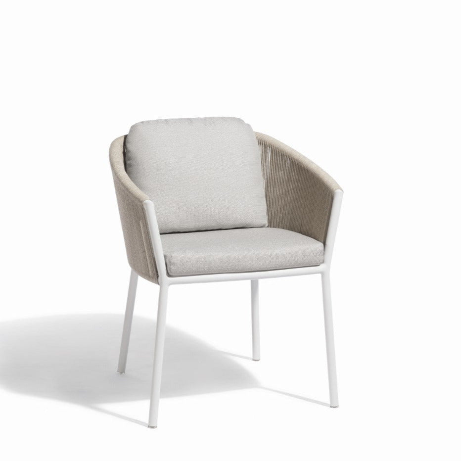Omer dining white/sand