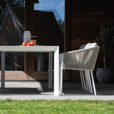 Omer dining white/sand