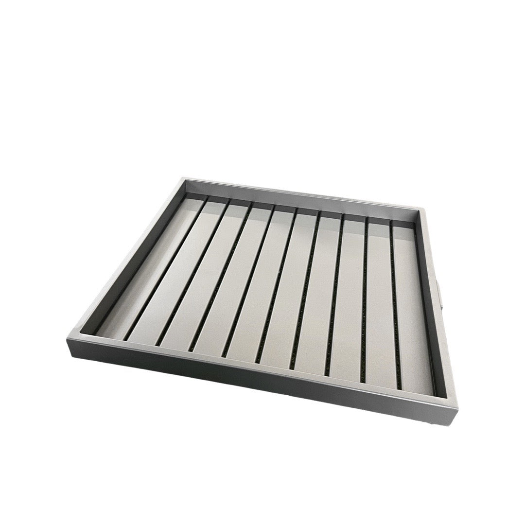 James aluminum tray charcoal matt 