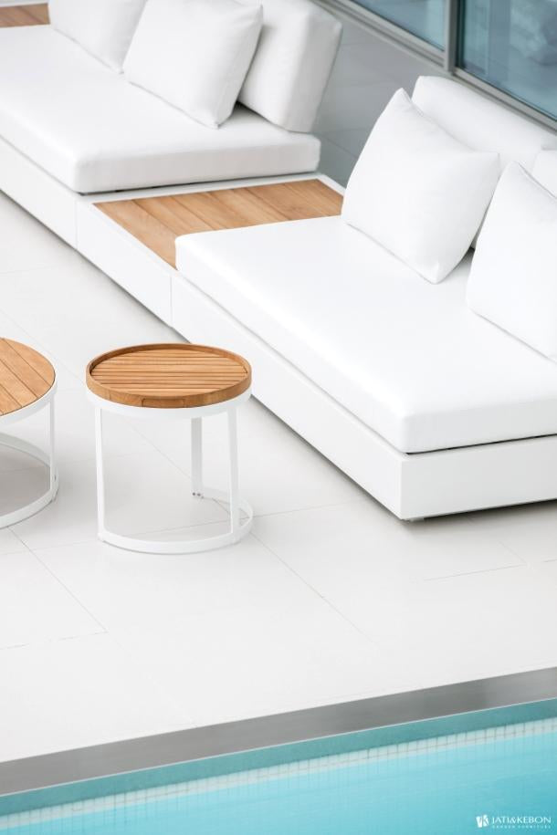 Ensemble de salon Bari | Teck dans le jardin