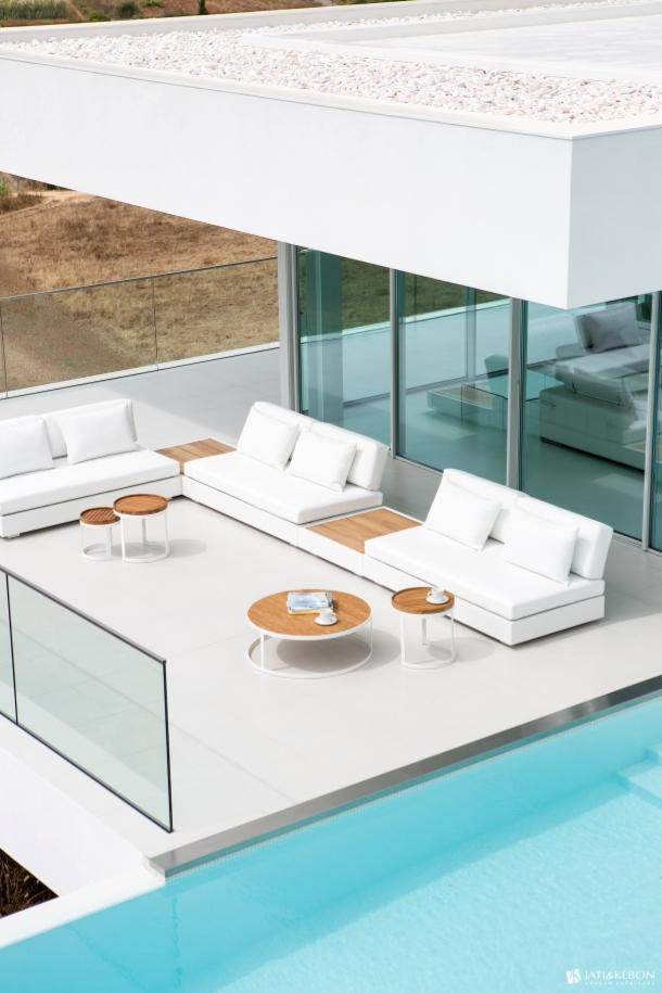 Ensemble de salon Bari | Teck dans le jardin