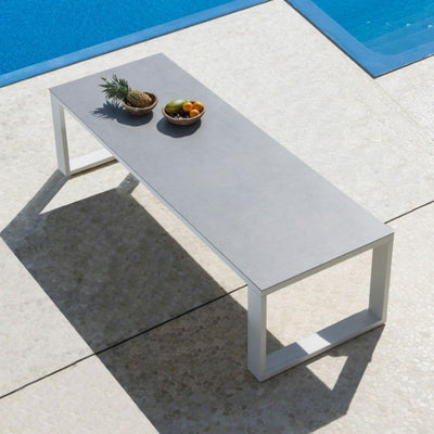 Linate tuintafel 280x100 white mat