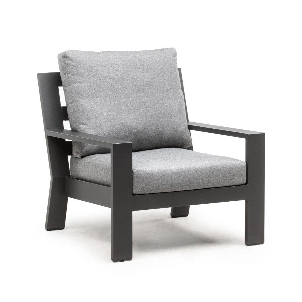 Merano loungeset charcoal mat
