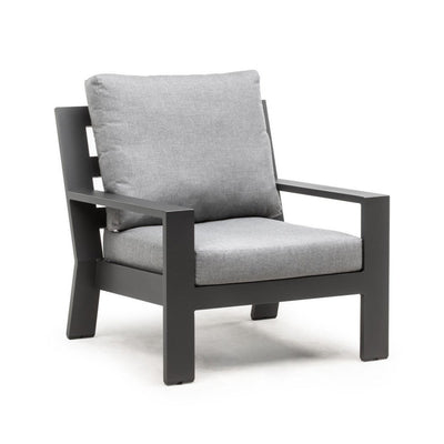 Merano loungeset charcoal mat
