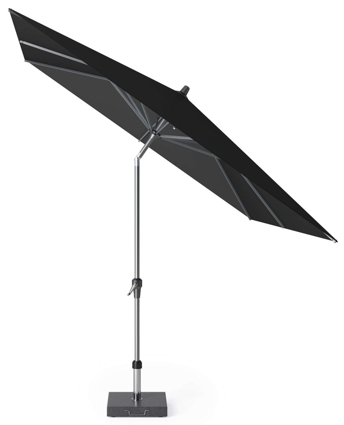 Parasol droit Riva 250x250 noir
