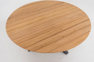 Table Xianx Ø175cm | Siège baquet Mona blanc