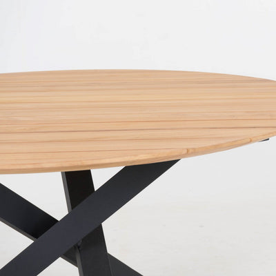 Table Xianx noir mat Ø175cm