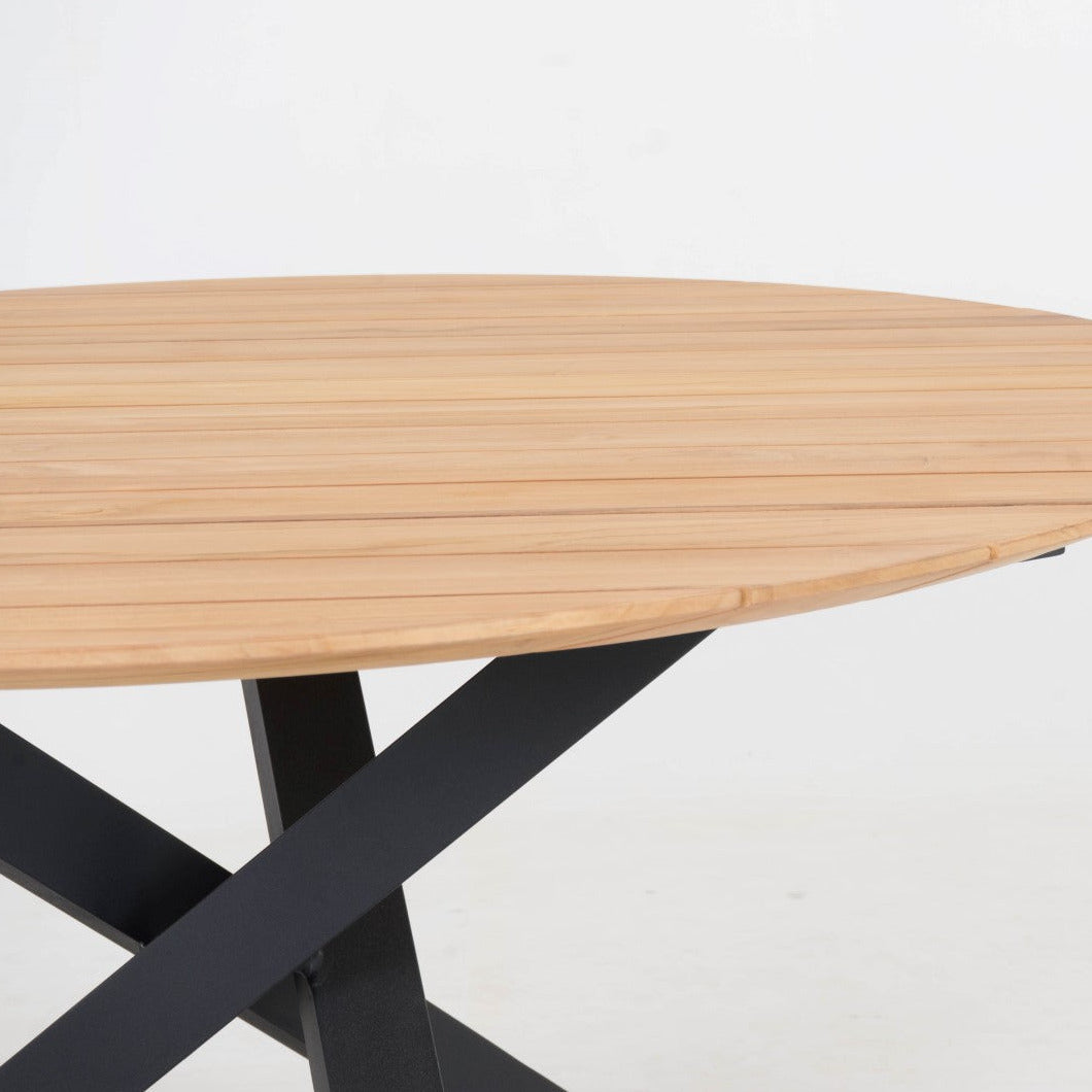 Xianx tafel zwart mat Ø145cm