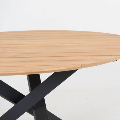Table Xianx noir mat Ø145cm