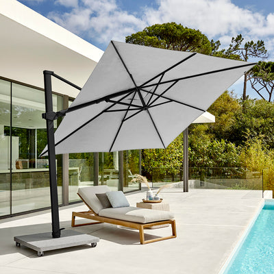 Parasol Antego 300x300 sunbrella Noir / Pierre