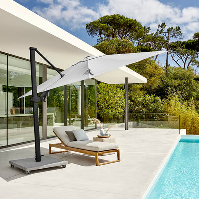 Parasol Antego 300x300 sunbrella Noir / Pierre