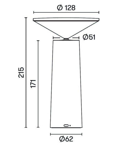 Lampe de table Grok Cocktail Blanc