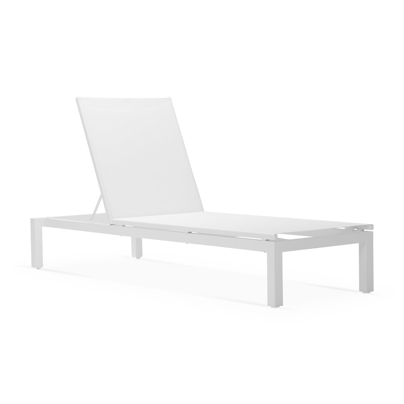 Cadzand Lounger White/White