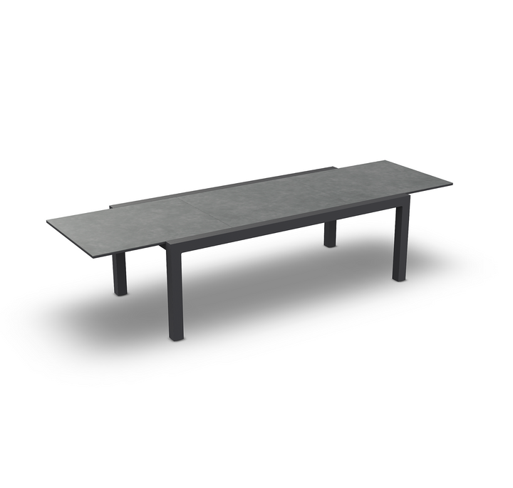 Livorno table 150-228x90 charcoal matte