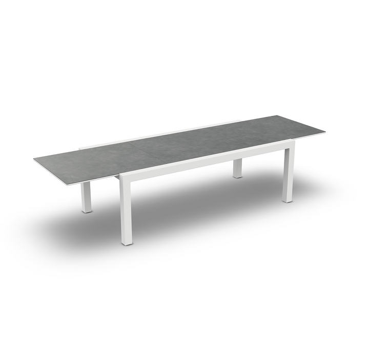 Livorno tafel 220-330x105 white mat