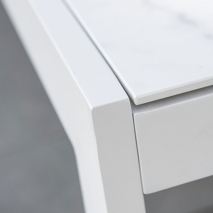 Vigo table 220-330cm white matte