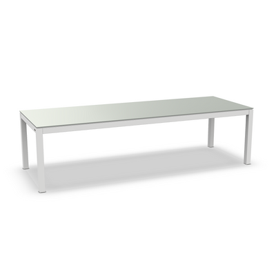 Table de jardin Danli blanc mat 280x100