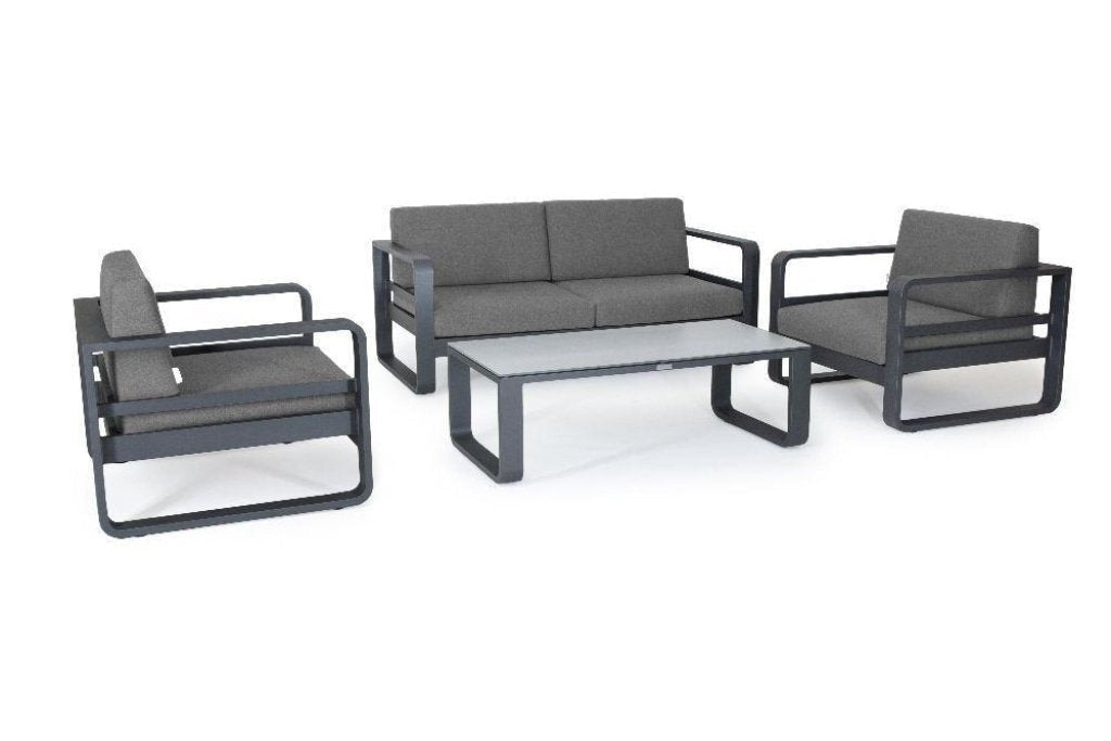 Reno Loungeset Charcoal Mat I Jati & Kebon - Jarderi