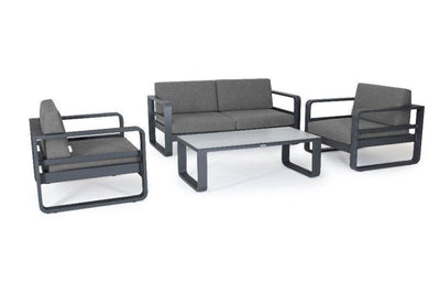 Reno Loungeset Charcoal Mat I Jati & Kebon - Jarderi