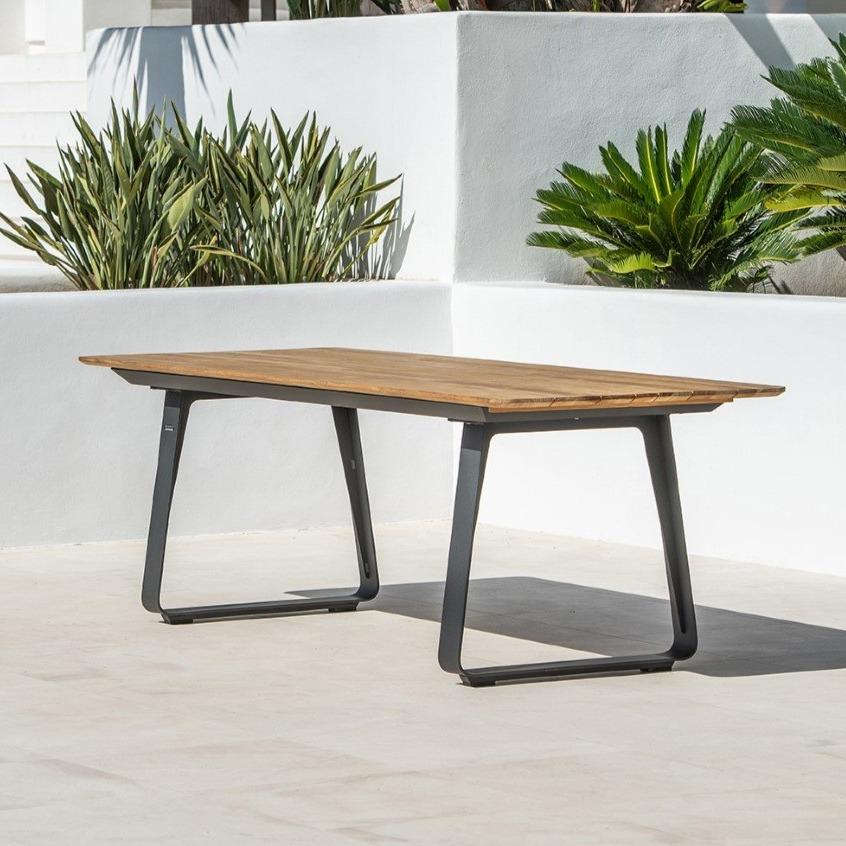 Table de jardin Elko 240x90 charbon mat