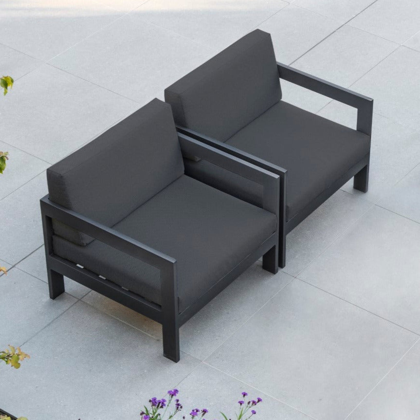 Vigo Loungeset charcoal mat